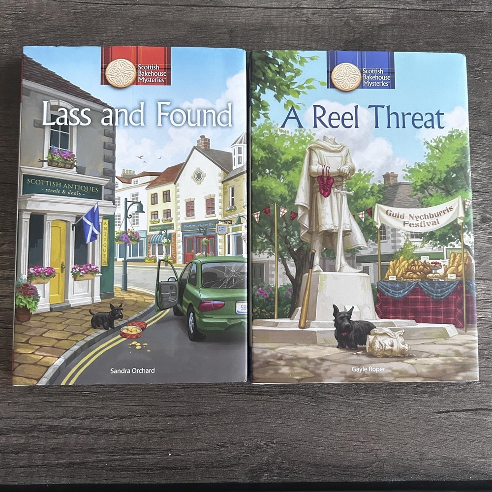 Scottish Bakehouse Mysteries Lot 2 Lass Found/Reel Threat Cozy Mystery